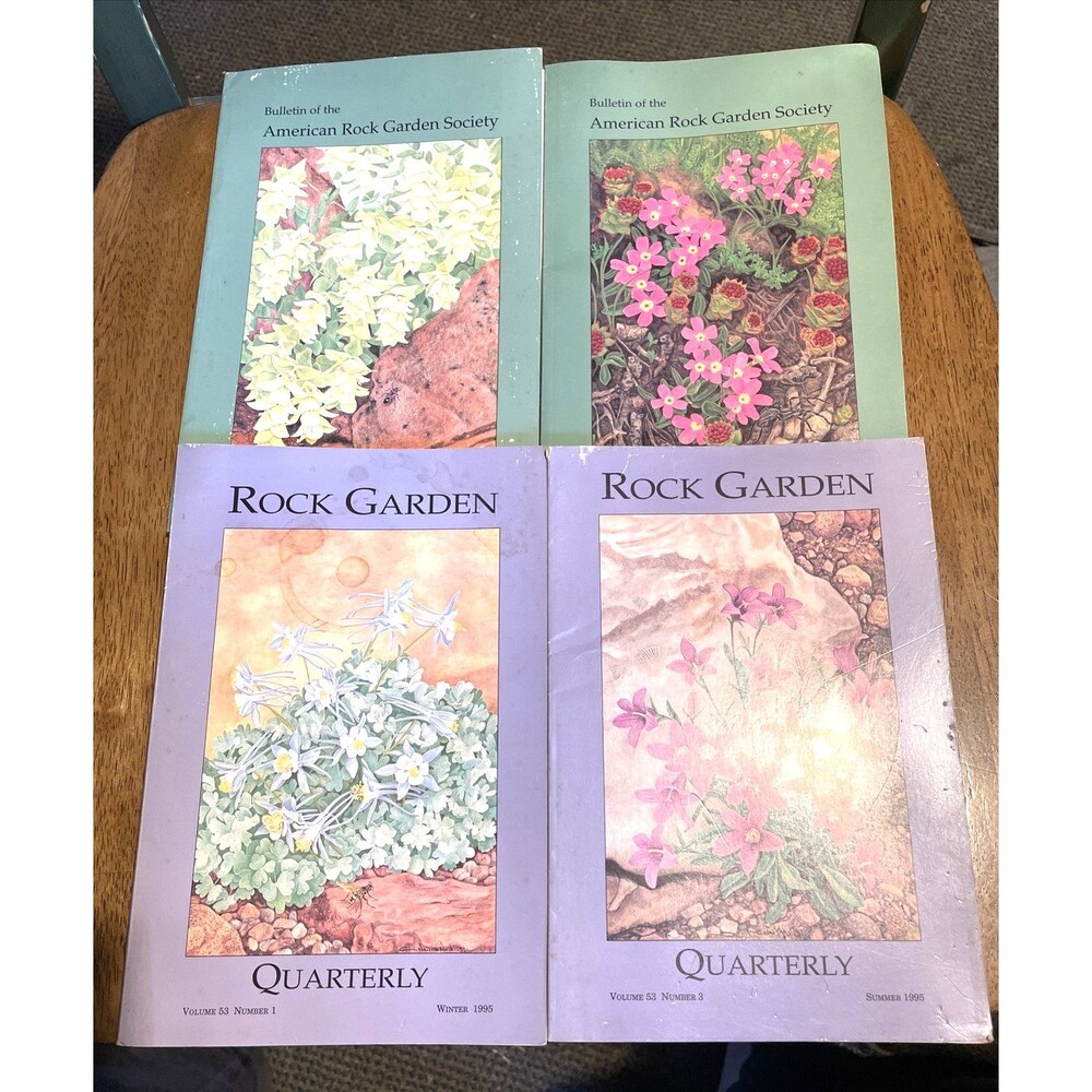 American Rock Garden Society Magazines 4 pcs Vintage Ephemera